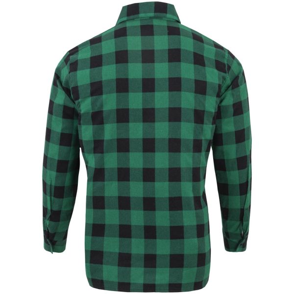 KOSZULA FLANELOWA ZIELONA XS - obrazek 3
