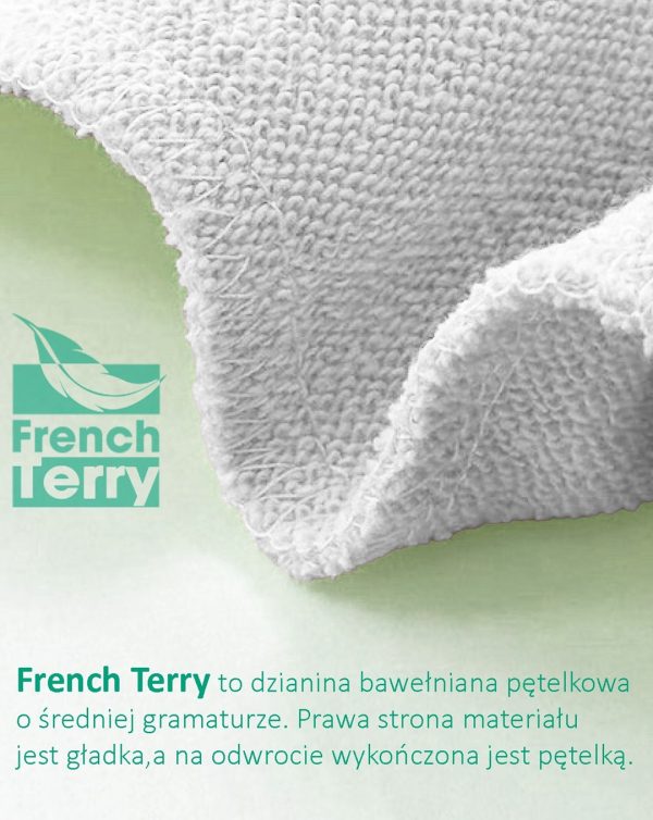 SW PANTS CUFF FRENCH TERRY 240 BK S - obrazek 2